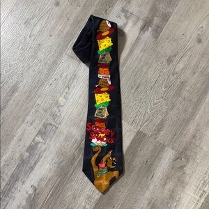 Scooby Doo Hanna Barbera Necktie Scooby Snacks Silk vintage 1997 Cartoon Network
